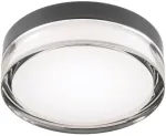8W LED pavir&scaron;inis &scaron;viestuvas FRISBI, matinės juodos sp., 4000K, IP44, 01-3734
