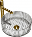 Stiklinis praustuvas Mexen Lira, Transparent