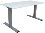 Home4You Ra&scaron;omasis stalas ERGO OPTIMAL su 2 varikliais 140x80 cm, Spalva: pilk&scaron;vai balta