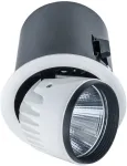34W LED įleidžiamo montavimo &scaron;viestuvas TANTO, baltos/juodos sp., 3000K