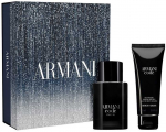 Armani Code Pour Homme rinkinys kvepalų pur&scaron;kikliui 50 ml + du&scaron;o želei 75 ml