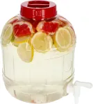 Browin Daugiafunkcis stiklainis su čiaupu 602508, 8L, be BPA, &Oslash;100, 6 kabliukai, su dangteliu