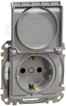 Schneider Electric GN.SCHUKO PRZ.IP44 ALU Sidabrinis SEDNA APRA&Scaron;YMAS