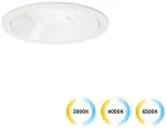 15W LED įleidžiamas &scaron;viestuvas LUIGI, baltas, 3000/4000/6500K, 4335000