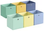 Songmics Laikymo dėžių rinkinys 33x33x33 cm Auksinė audinys