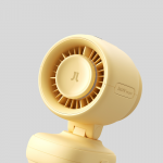 Ventiliatorius Jisulife Stroller Fan 4 5000mAh Mini Fan for Stroller with Metal Clip - Geltona