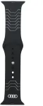 Audi Geometrinio ra&scaron;to i&scaron;maniojo laikrodžio dirželis Apple Watch (44/45/46/49 mm) | Silikonas | juodas