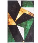 Strado Dywan Novo 160x200 cm, Žalias Marmur - miękki do salonu i sypialni