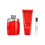 Mont Blanc Set Montblanc: Legend Raudona, Eau De Parfum, For Men, 100 ml + Legend Raudona, Eau De Parfum, For Men, 7.5 ml + Legend Raudona, Du&scaron;o želė, 100 ml