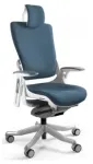 Unique Biuro kėdė Wau 2 BL414 audinys steelblue/baltas