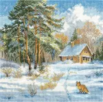 Beldizart Kryželiu siuvinėjimo rinkinys "&Scaron;altis ir saulė" 19 х 19 cm SANM-42