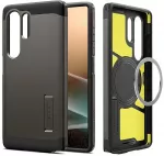 Dėklas Spigen Tough Armor MagSafe skirtas Samsung Galaxy S25 Ultra pilkas