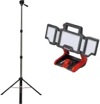 Einhell Akumuliatorinė Lempa TP-CL 18/3000 Li Set - Solo, 18V, 60 LED, 3000 Lm, 10m, 5700 K, stovas 85-170 cm