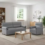 Sofa Sofos komplektas 2 vnt. &Scaron;viesiai pilka Audinys