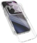 Epico Hero dėklas iPhone 17 Pro Max/18 Pro Max: itin lengvas dėklas &ndash; permatomas (dirželiai per petį ir fotoaparato salelės apsauga)