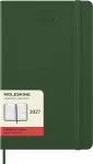 Moleskine Dieninis kalendorius 2027, 12 mėn., L, 13x21 cm, kietas vir&scaron;elis, mirto žalios spalvos (MS-9279998)