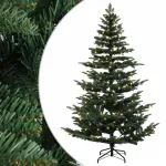 Dirbtinė Sulankstoma Kalėdų Eglutė 240 cm 300 LED &Scaron;ilta balta