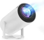Einyoumily ne&scaron;iojamasis mini projektorius 1080p su 4K palaikymu, Wi-Fi 6, Bluetooth 5.2 HY300 PRO+