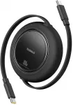 Baseus Free2Pull duomenų perdavimo ir įkrovimo kabelis | USB-C į USB-C | 100W | 1,5 m | juodas