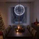 Kalėdų finialo &scaron;viesa 750 LED &Scaron;alta balta &Oslash; 50 x 52 cm