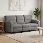 Sofa Tamsiai pilka 214 x 85 x 93 cm Aksomas