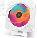 Canareen ne&scaron;iojamas CD grotuvas su Bluetooth 5.1, FM radiju ir sieniniu tvirtinimu W09