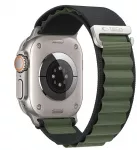 TECH-PROTECT NYLON PRO APPLE WATCH 8 / 9 / 10 / 11 / 12 / SE / ULTRA (44 / 45 / 46 / 49 MM) Juodas / Žalias