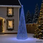 LED blizganti kalėdinė eglutė su smeigtuku EKENAS 500 cm