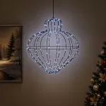 Kalėdų finialo &scaron;viesa 192 LED &Scaron;alta balta Skersmuo 40 x 40 cm