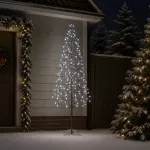 LED girliandų Kalėdų eglutė Juoda 47 x 210 cm Plienas 228 LED