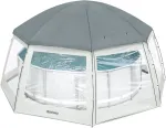 Bestway apvalus baseino paviljonas 600 x 295 cm, pilkas
