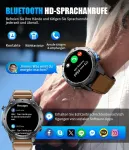Esfoe karinis i&scaron;manusis laikrodis vyrams 48 mm, Gps/5atm ir Ip69k atsparus vandeniui, 45+ dienų baterijos veikimo laikas, 1.43 colio amoled i&scaron;manusis laikrodis vyrams su telefono funkcija, kompasas, barometras, &scaron;irdies ritmas, 170+ sporto režimų
