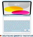 Easyacc dėklas, skirtas Ipad 11 (a16) / 10-os kartos plan&scaron;etiniam kompiuteriui su klaviatūra 11/10,9 colio 2025/2022 (a2757/a2777/a3356/a3355), magnetinis nuimamas dėklas su ra&scaron;iklio laikiklio klaviatūra, mėlynas
