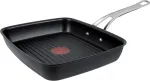 Tefal Jamie Oliver by E24541 Cooks, klasikinė keptuvė-grilis, 23 x 27 cm, lietas aliuminis, titanium 3 x nelipni danga, thermal signal depth, forma visų tipų viryklėms, indukcinė, juoda