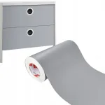 Baldų plėvelė pilka matinė lipni plėvelė durims stalvir&scaron;iui palangei Diy