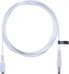Dc ilgintuvas su 2,1 mm / 5,5 mm jungtimi i&scaron; tėvi&scaron;kos į moteri&scaron;ką 2 m jungtis Cctv maitinimo kabelio adapteris, suderinamas su Cctv apsaugos kamera, Ip kamera, Dvr standalone, Led juosta, monitoriais (baltas)