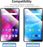 New'c grūdinto stiklo ekrano apsauga, skirta Lenovo Tab M7 (3rd Gen, 2021 Model) / Lenovo Tab M7 (2nd Gen, 2019 Model), 9h kietumas, Hd ekrano apsauga, 0,33 mm itin skaidrus, 2 vnt.