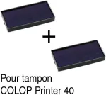 Papildomi ra&scaron;alo padėkliukai antspaudams Colop Spausdintuvas 40, 59 x 23 mm &ndash; juodi (2 vnt.)