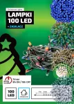 Okej Lux Kalėdinės lauko lemputės su laikmačiu 100 Led, 5 m ilgio virvelė. Tankios
