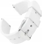 Silikoninė apyrankė smartwatch 20mm, balta