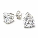 Diamond Sky Jewelry Sidabriniai auskarai moterims DiamondSky &bdquo;Juno&ldquo; su Swarovski kristalais