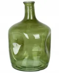 Beliani dekoratyvinė stiklinė vaza gėlėms, 30 cm, žalia