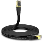Kasimo Cat 8 Plok&scaron;čias Lan Kabelis 40 Gbps / 2000 Mhz, 3m, Juodas