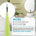 Dantų &scaron;epetėlis Crinex Phb Plus Micro Plus 0.9 12 tarpdančių &scaron;epetėlių