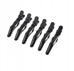 Juodos spalvos plaukų segtukai Strong Gator 9cm 6 vnt., Sibel