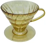 Hario - Plastic Dripper V60-02 Tsukimi Geltona