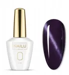 Hibridinis nagų lakas Nailu #812 Violetinė Miracle 8 ml katės akis