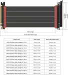 Vaizdo plok&scaron;tė Linkup Ava5 Pcie 5.0 tiesiamoji jungtis, 25 cm