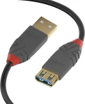 Lindy 36762 usb 3.0 type a&ndash;a ilginamasis kabelis, anthra line &ndash; juodas, 2 m