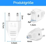 Vievre plok&scaron;čias euro ki&scaron;tukas, 2 vnt. maitinimo ki&scaron;tukų pakuotė, 220 V euro ki&scaron;tukas, plok&scaron;čias euro ki&scaron;tukas, ki&scaron;tukas (220 V, 2,5 A), schuko plok&scaron;čias ki&scaron;tukas, euro plok&scaron;čias ki&scaron;tukas (baltas)